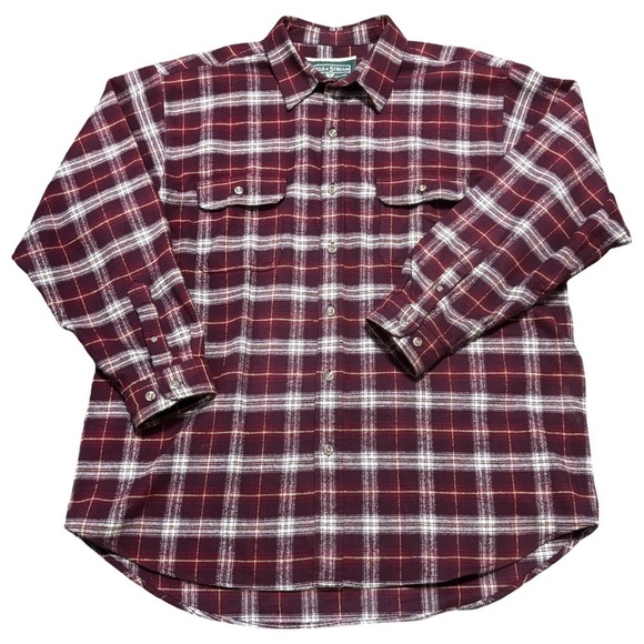 Fields and stream men’s cotton flannel hefty hunting fishing 2XL - Picture 1 of 5
